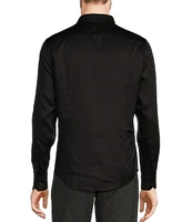 Murano Slim Fit Solid Sateen Long Sleeve Woven Shirt