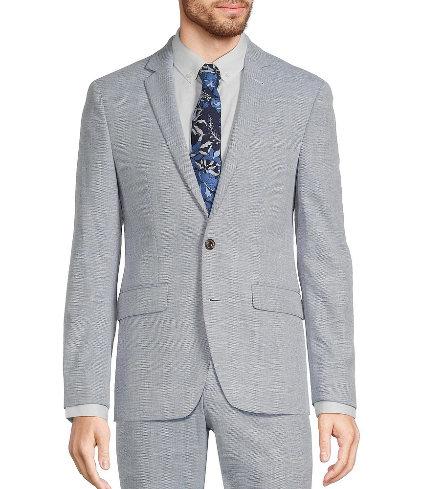 Murano Slim Fit Textured Suit Separates Jacket