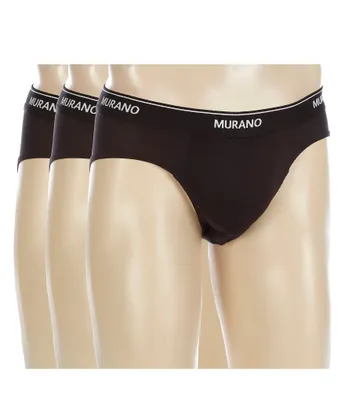 Murano Solid 3-Pack Cotton Low Rise Briefs 3-Pack