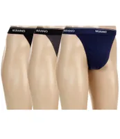 Murano Solid Cotton Thong Underwear 3-Pack