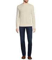 Murano Solid Performance Textured Crew Neck Sweater