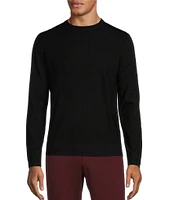 Murano Solid Performance Textured Crew Neck Sweater