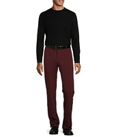 Murano Solid Performance Textured Crew Neck Sweater