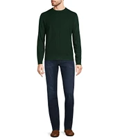 Murano Solid Performance Textured Crew Neck Sweater