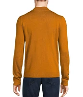 Murano Solid Performance Textured Long Sleeve Mock Neck Sweater