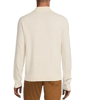 Murano Solid Performance Textured Pattern Long Sleeve Mock Neck Sweater