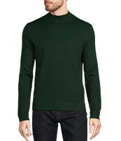 Murano Solid Performance Textured Long Sleeve Mock Neck Sweater