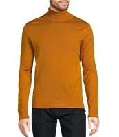 Murano Solid Performance Textured Long Sleeve Turtleneck Sweater