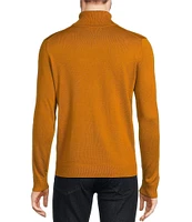 Murano Solid Performance Textured Long Sleeve Turtleneck Sweater