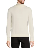 Murano Solid Performance Textured Long Sleeve Turtleneck Sweater