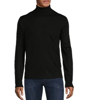 Murano Solid Performance Textured Long Sleeve Turtleneck Sweater