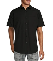 Murano Solid Poplin Short Sleeve Woven Shirt