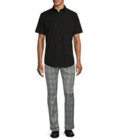 Murano Solid Poplin Short Sleeve Woven Shirt