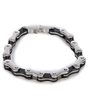 Murano Stainless Steel Bike Chain Bracelet