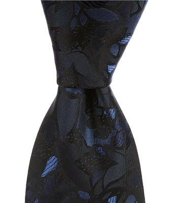 Murano Stamped Flower 3 1/8#double; Silk Blend Tie