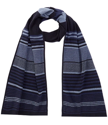 Murano Stripe Knit Cashmere Blend Scarf