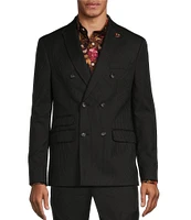 Murano Timeless Twenties Collection Slim Fit Double Breasted Pinstripe Suit Separates Jacket