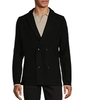 Murano Timeless Twenties Collection Slim Fit Double-Breasted Sweater Blazer