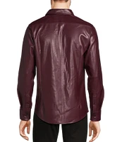 Murano Timeless Twenties Collection Slim Fit Faux Leather Shirt Jacket