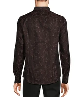 Murano Timeless Twenties Slim Fit Floral Print Long Sleeve Woven Shirt