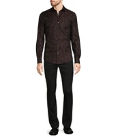 Murano Timeless Twenties Slim Fit Floral Print Long Sleeve Woven Shirt