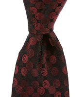 Murano Tonal Dots 3 1/8#double; Woven Silk Tie