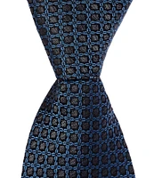 Murano Tony Interlocking Neat Printed 3 1/8#double; Silk Tie