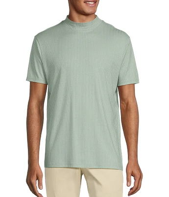 Murano Verdant Vibes Collection Slim Fit Short Sleeve Mock Neck T-Shirt