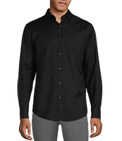 Murano Big & Tall Wardrobe Essentials Slim Fit Solid Stretch Twill Long Sleeve Woven Shirt