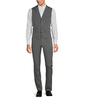 Murano Wardrobe Essentials Evan Extra Slim Fit TekFit Waistband Suit Separates Flat Front Dress Pants