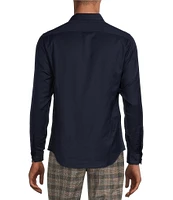 Murano Wardrobe Essentials Slim-Fit Textured Spread-Collar Woven Sportshirt