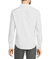 Murano Wardrobe Essentials Slim Fit Solid Long Sleeve Woven Shirt