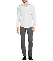 Murano Wardrobe Essentials Slim Fit Solid Long Sleeve Woven Shirt