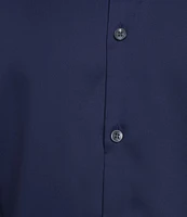 Murano Wardrobe Essentials Slim Fit Solid Sateen Long Sleeve Woven Shirt