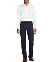 Murano Wardrobe Essentials Slim Fit Solid Sateen Long Sleeve Woven Shirt
