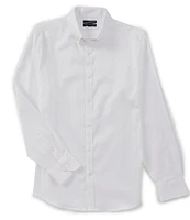 Murano Wardrobe Essentials Slim-Fit Solid Twill Long-Sleeve Woven Shirt