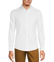 Murano Wardrobe Essentials Slim-Fit Solid Twill Long-Sleeve Woven Shirt