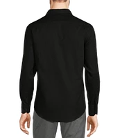 Murano Wardrobe Essentials Solid Dobby Stretch Long Sleeve Woven Shirt