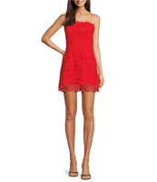 Muse by Marchesa Begonia Lace Square Neck A-Line Dress