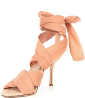 Muse by Marchesa Dahlia Chiffon Ankle Wrap Dress Sandals