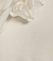 Muse by Marchesa Elowen Strapless Applique Pencil Linen Blend Dress