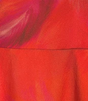 Muse by Marchesa Hibiscus One Shoulder Printed Organza Dress