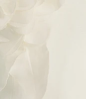 Muse by Marchesa Zinnia Strapless Applique Linen Blend Blouse