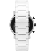 MVMT Men's Chronograph White Ceramic Bracelet Watch