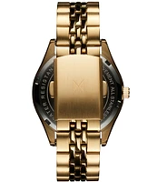 MVMT Women's Rise Boyfriend Quartz Analog Gold Tone Stainless Steel Bracelet Watch