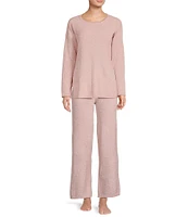 N by Natori Aura Heather Ribbed Knit Coordinating Lounge Pants