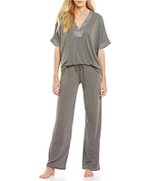 N by Natori Congo Jersey Coordinating Pajama Set