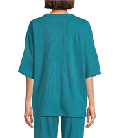 N by Natori Tranquility Short Sleeve V-Neck Coordinating Lounge Top