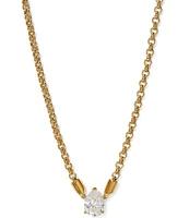 Nadri Crystal Farrah Pear Collar Necklace