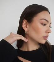 Nadri Crystal Juno Quadruple Hoop Earrings